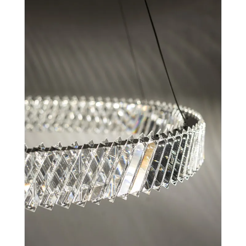 Підвісний світильник, люстра Nowodvorski 11706 Luxora Round LED 1x38W 3000K 3400Lm IP20 хром