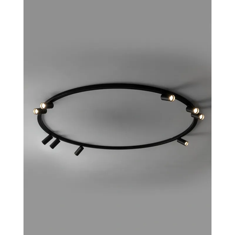 Люстра Nowodvorski 11950 Fourty Round GU10 R35 9x10W IP20 чорна