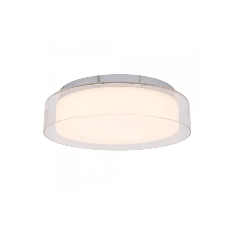 Світильник стельовий Nowodvorski 8174 Pan LED M 1x17W 4000K 1000Lm IP44 білий