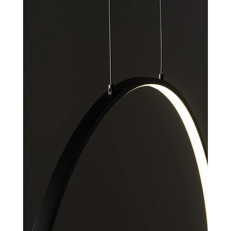 Люстра Nowodvorski 10811 Circolo LED M 1x21W 3000K 660Lm IP20 чорна