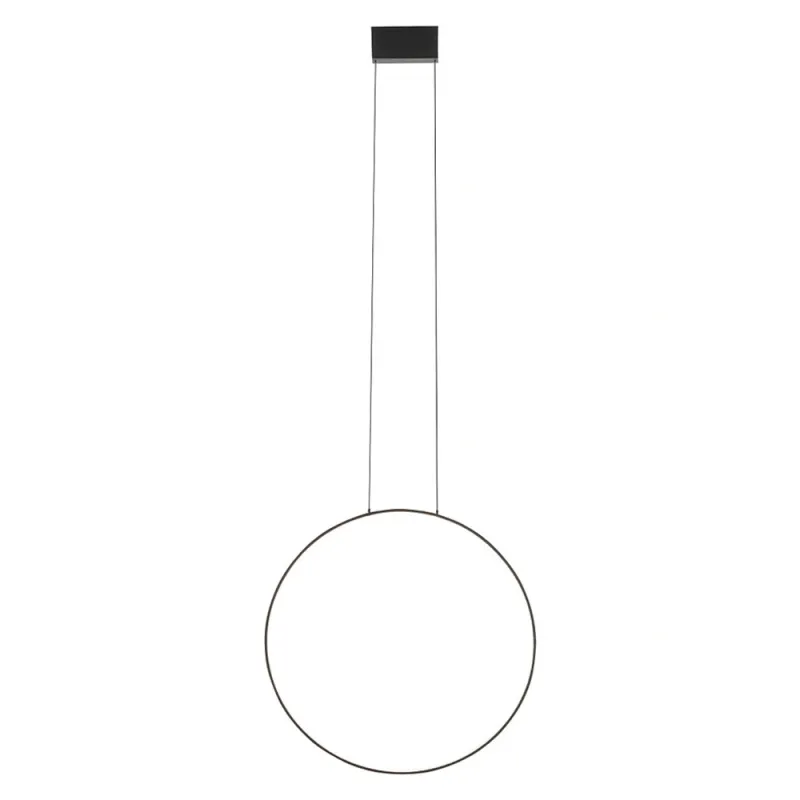 Люстра Nowodvorski 10811 Circolo LED M 1x21W 3000K 660Lm IP20 чорна