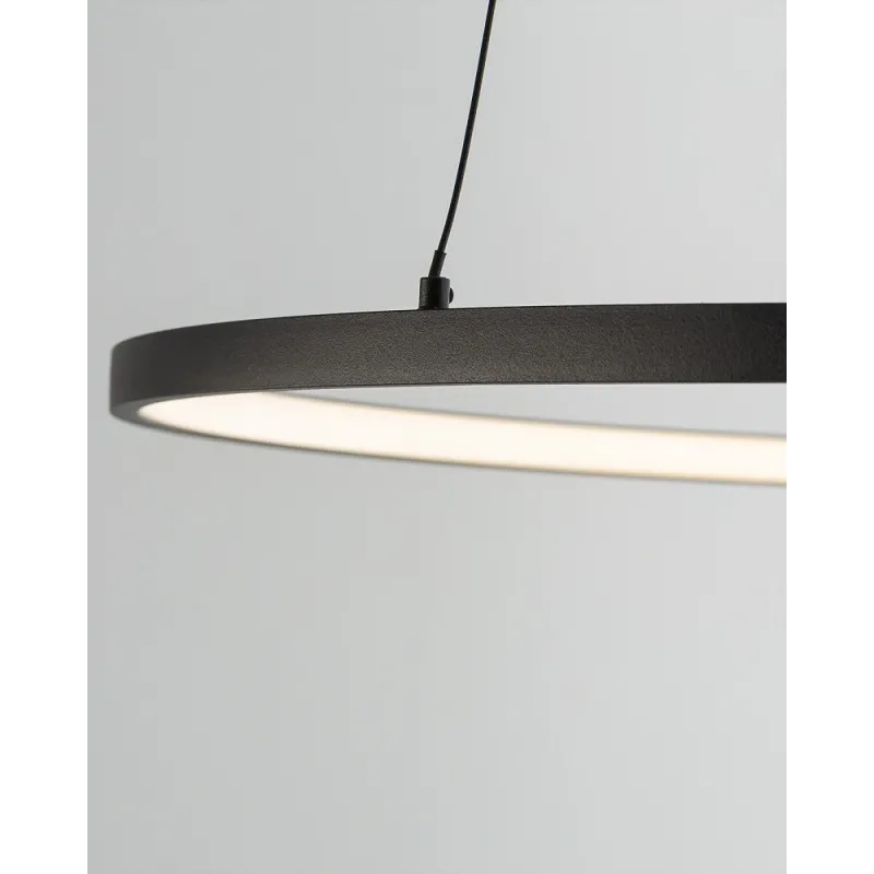 Люстра Nowodvorski 10812 Circolo LED M 1x21W 3000K 660Lm IP20 чорна