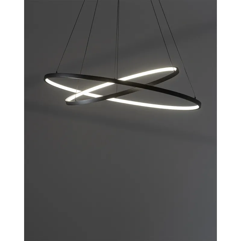 Люстра Nowodvorski 10814 Circolo LED 2x35W 3000K 1200Lm IP20 чорна