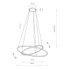 Люстра Nowodvorski 10814 Circolo LED 2x35W 3000K 1200Lm IP20 чорна