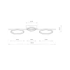 Люстра Nowodvorski 10816 Circolo LED 3x33W 3000K 1100Lm IP20 чорна