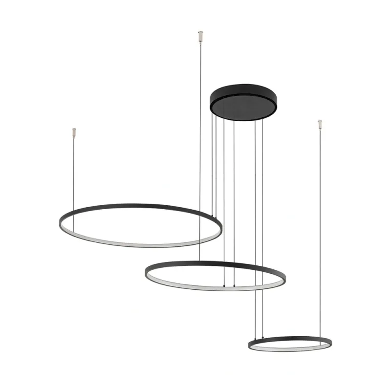 Люстра Nowodvorski 10817 Circolo LED 3x45W 3000K 1600Lm IP20 чорна