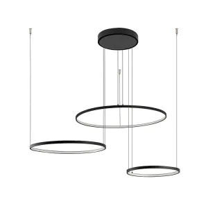 Люстра Nowodvorski 10817 Circolo LED 3x45W 3000K 1600Lm IP20 чорна
