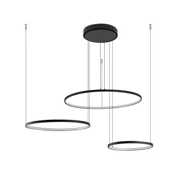 Люстра Nowodvorski 10817 Circolo LED 3x45W 3000K 1600Lm IP20 чорна