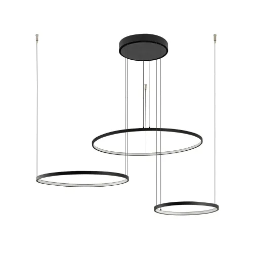 Люстра Nowodvorski 10817 Circolo LED 3x45W 3000K 1600Lm IP20 чорна