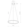 Люстра Nowodvorski 10862 Circolo LED M 1x21W 4000K 700Lm IP20 чорна
