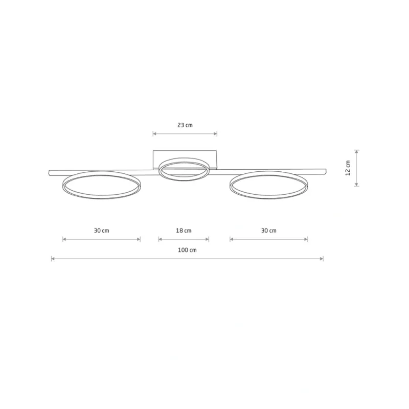 Люстра Nowodvorski 10866 Circolo LED 3x33W 4000K 1200Lm IP20 чорна