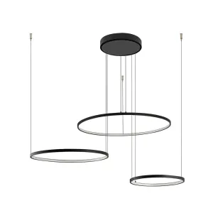 Люстра Nowodvorski 10867 Circolo LED 3x45W 4000K 1800Lm IP20 чорна