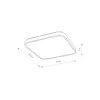 Світильник стельовий Nowodvorski 10984 Agnes Square LED PRO 1x16W 4000K 1300Lm IP44 чорний