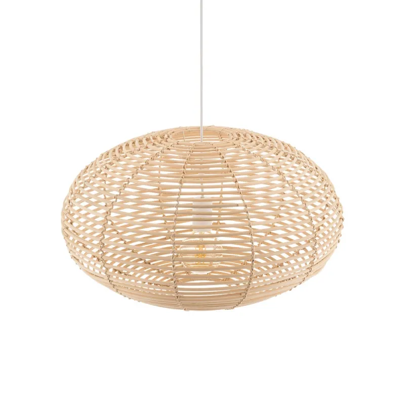 Підвісний світильник, люстра Nowodvorski 11154 Rattan M E27 1x25W IP20 бежевий