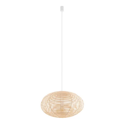 Підвісний світильник, люстра Nowodvorski 11154 Rattan M E27 1x25W IP20 бежевий