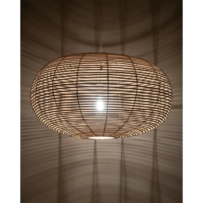 Підвісний світильник, люстра Nowodvorski 11155 Rattan L E27 1x25W IP20 бежевий