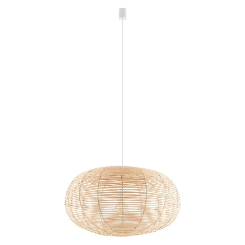 Підвісний світильник, люстра Nowodvorski 11155 Rattan L E27 1x25W IP20 бежевий