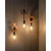 Підвісний світильник, люстра Nowodvorski 11175 Drops Wood C E27 1x25W IP20 коричневий
