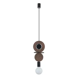 Підвісний світильник, люстра Nowodvorski 11175 Drops Wood C E27 1x25W IP20 коричневий