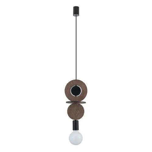 Підвісний світильник, люстра Nowodvorski 11175 Drops Wood C E27 1x25W IP20 коричневий