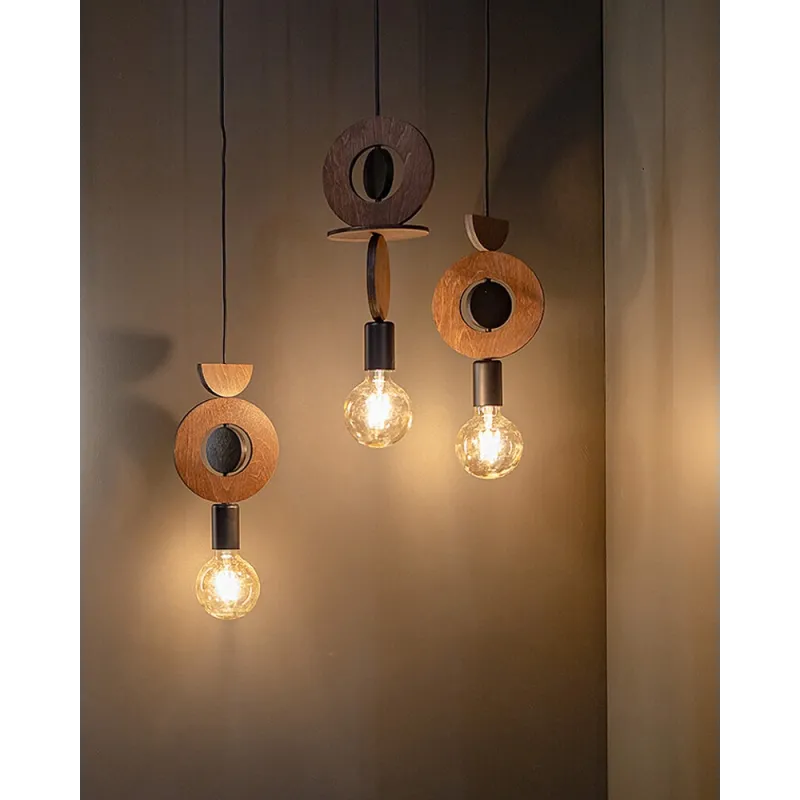 Підвісний світильник, люстра Nowodvorski 11176 Drops Wood D E27 1x25W IP20 коричневий