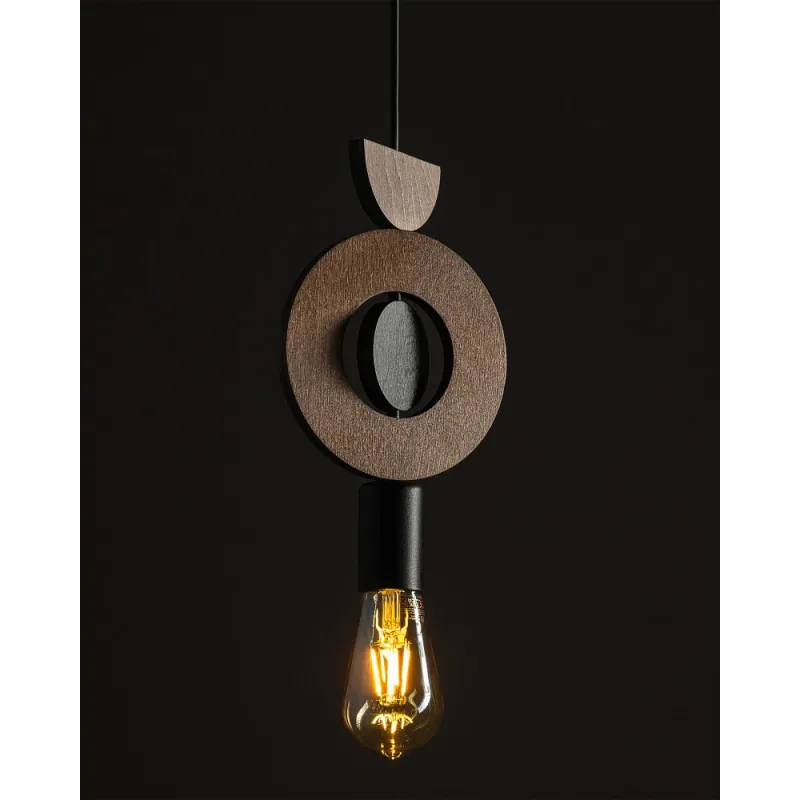 Підвісний світильник, люстра Nowodvorski 11176 Drops Wood D E27 1x25W IP20 коричневий