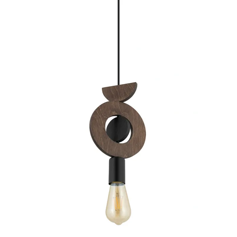 Підвісний світильник, люстра Nowodvorski 11176 Drops Wood D E27 1x25W IP20 коричневий