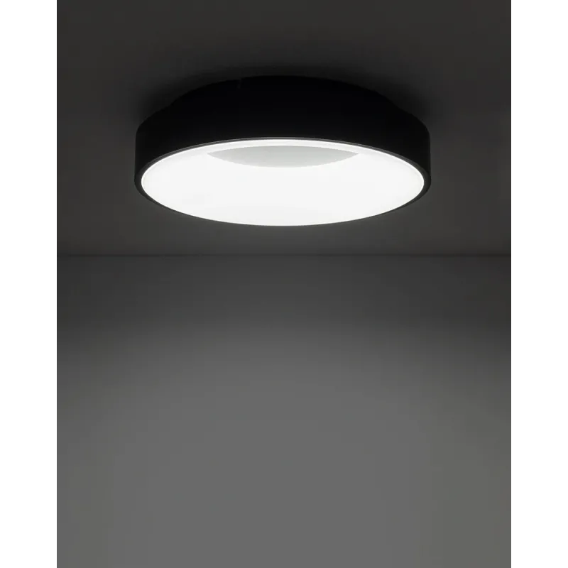 Світильник стельовий Nowodvorski 11210 Nikki Round LED 1x32W 4000K 2700Lm IP20 чорний