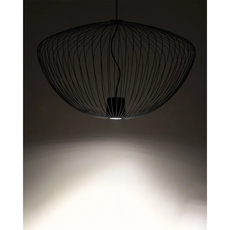 Підвісний світильник, люстра Nowodvorski 11252 Pumpkin L GU10 1x10W IP20 темно-сірий