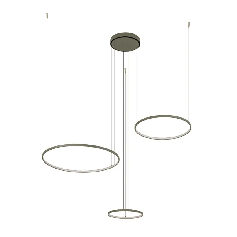 Люстра Nowodvorski 11398 Circolo LED 3x45W 3000K 1600Lm IP20 оливкова