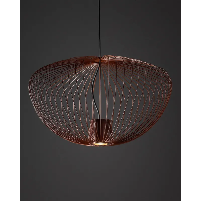 Підвісний світильник, люстра Nowodvorski 11495 Pumpkin M GU10 1x10W IP20 теракотовий