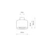 Люстра Nowodvorski 11657 Amarela S E27 1x15W IP20 графітова