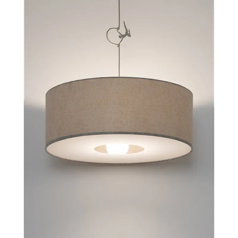 Підвісний світильник, люстра Nowodvorski 11665 Cedro M E27 1x25W IP20 світло-сірий