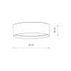 Люстра Nowodvorski 11671 Cedro M E27 4x15W IP20 світло-сіра