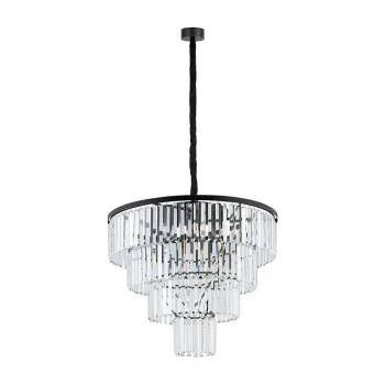 Люстра Nowodvorski 7614 Cristal L E14 12x25W IP20 чорна
