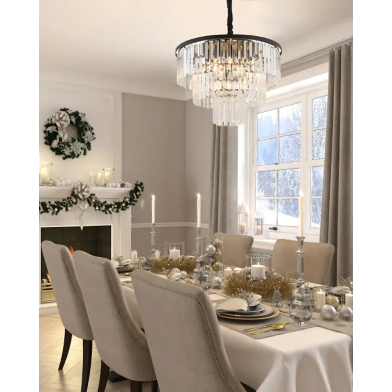 Люстра Nowodvorski 7616 Cristal M E14 9x25W IP20 чорна