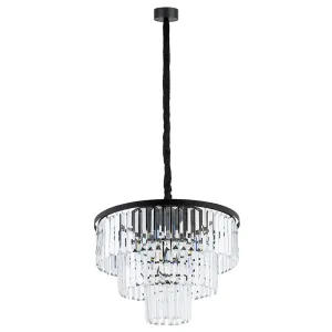 Люстра Nowodvorski 7616 Cristal M E14 9x25W IP20 чорна