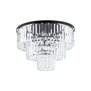 Люстра Nowodvorski 7627 Cristal M E14 9x25W IP20 чорна