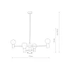 Люстра Nowodvorski 7931 Radius E27 4x25W IP20 чорна