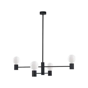 Люстра Nowodvorski 7931 Radius E27 4x25W IP20 чорна