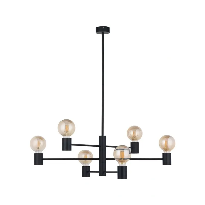 Люстра Nowodvorski 7932 Radius E27 6x25W IP20 чорна