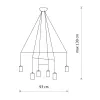 Люстра Nowodvorski 9677 Imbria GU10 6x10W IP20 чорна