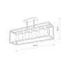 Люстра Nowodvorski 9047 Crate E27 5x25W IP20 чорна