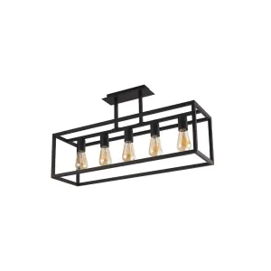 Люстра Nowodvorski 9047 Crate E27 5x25W IP20 чорна
