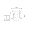 Люстра Nowodvorski 9054 Stalactite G9 13x10W IP20 латунна