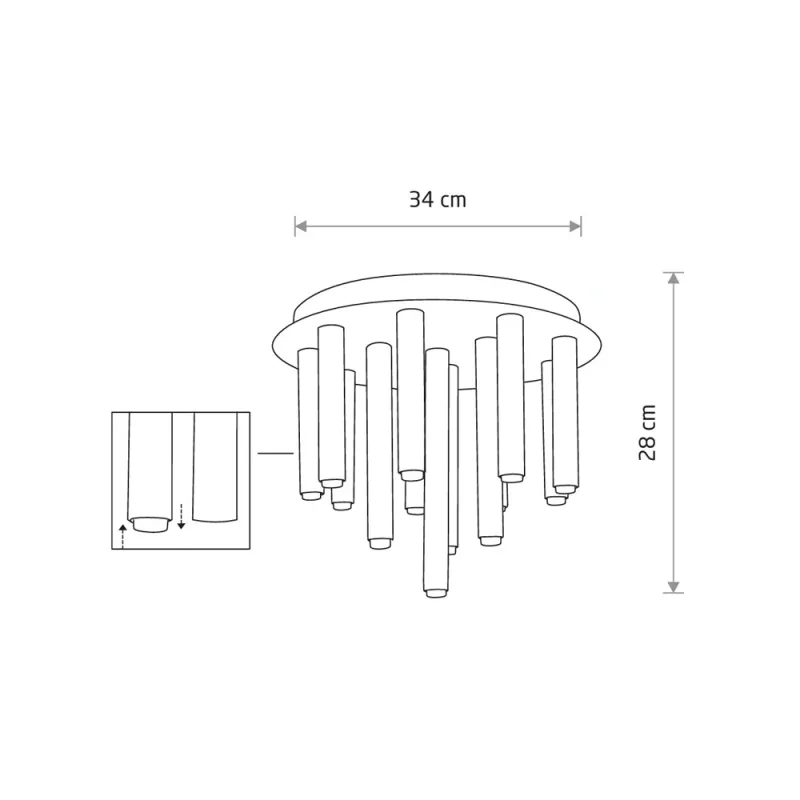 Люстра Nowodvorski 9054 Stalactite G9 13x10W IP20 латунна
