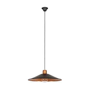 Підвісний світильник, люстра Nowodvorski 6444 Garret E27 1x25W IP20 шоколадний