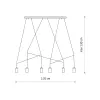Люстра Nowodvorski 9675 Imbria GU10 6x10W IP20 чорна