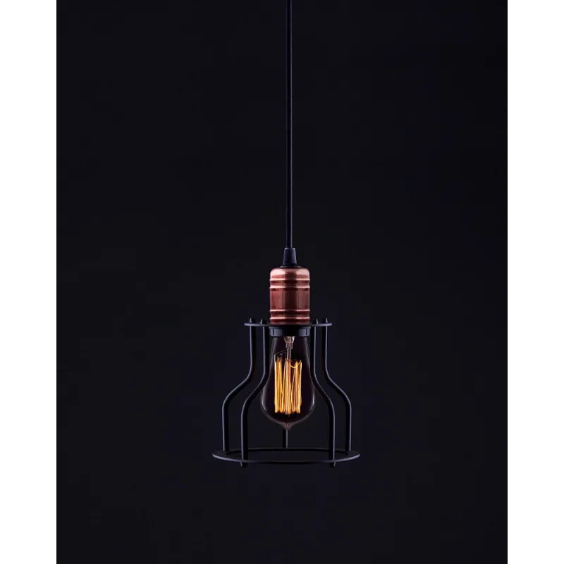 Підвісний світильник, люстра Nowodvorski 6336 Workshop E27 1x25W IP20 чорний