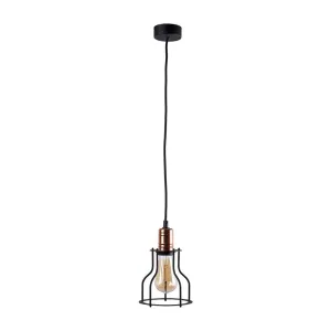 Підвісний світильник, люстра Nowodvorski 6336 Workshop E27 1x25W IP20 чорний